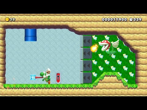 Super Mario Maker 2 - 1-1 The Cave of Blooms by Lionlog205 - No Commentary