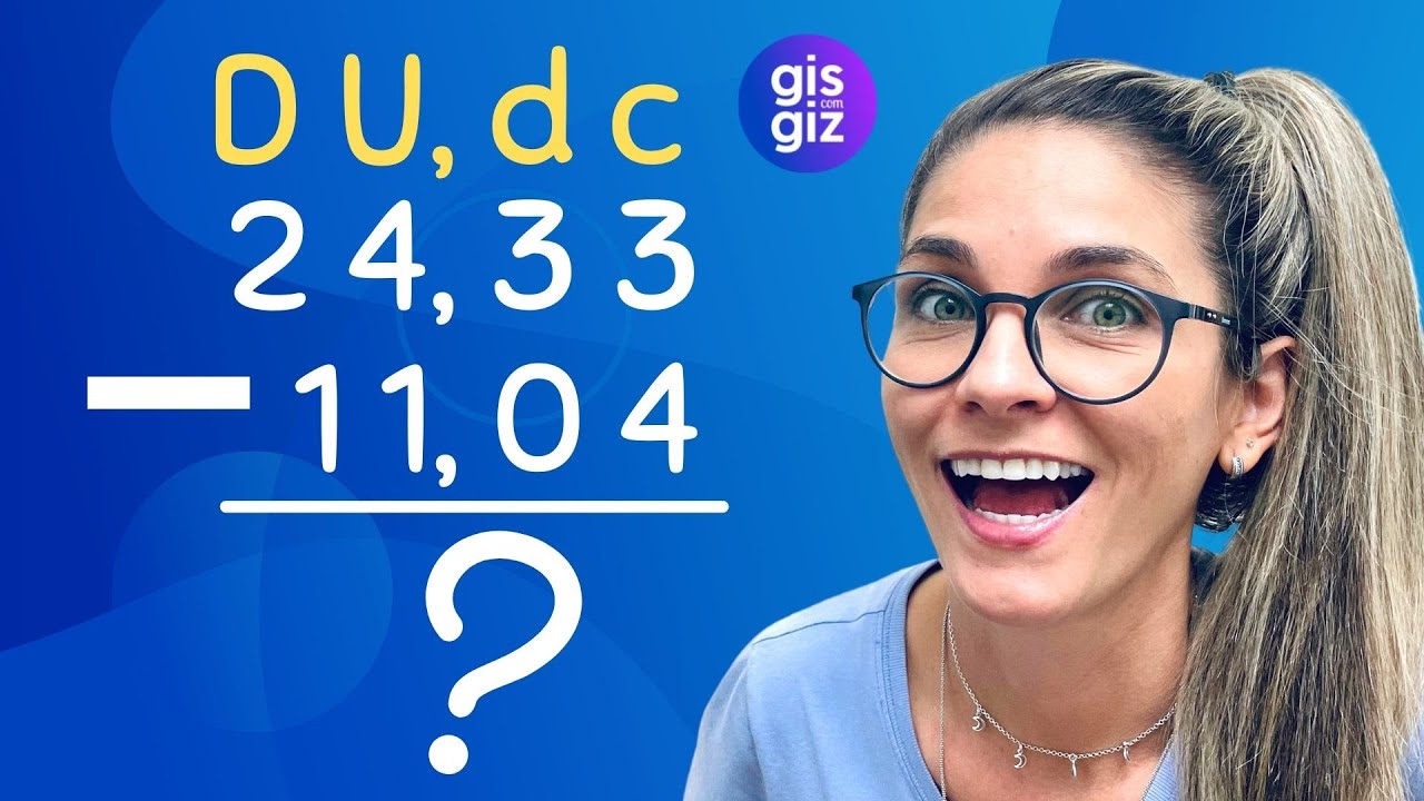 SUBTRAÇÃO COM NÚMEROS DECIMAIS| - \Prof. Gis/