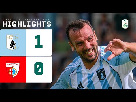 Virtus Entella-Mantova 1-0| TIRITIELLO vale la prima vittoria stagionale | HIGHLIGHTS Serie BKT