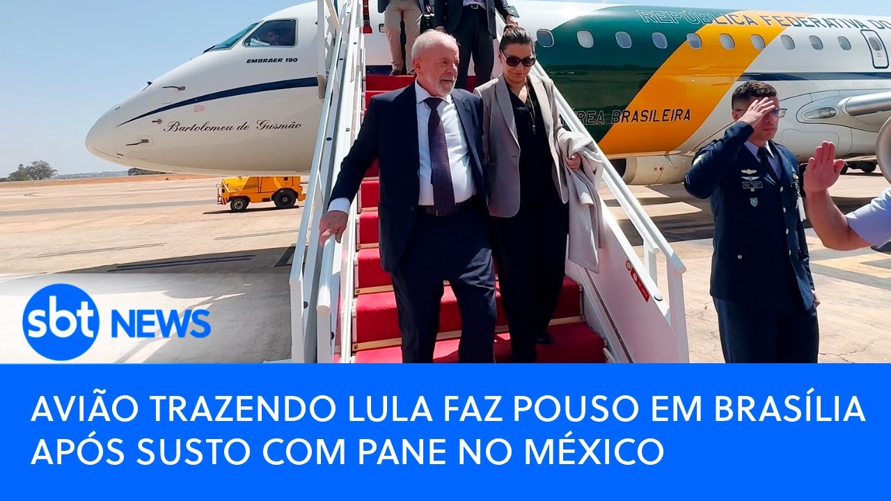 Avião trazendo Lula faz pouso em Brasília após susto com pane no México