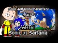 Sonic And OPM Characters React To Sonic The Hedgehog Vs One Punch Man Part 1 GACHA LIFE
