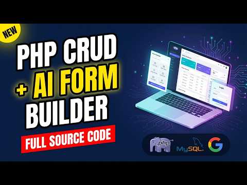 PHP MySQL CRUD Project with AI Form Builder — Login System, Admin Panel & Full Source Code