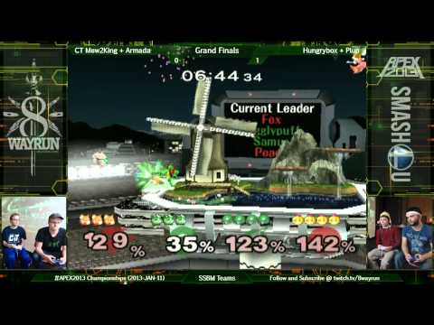 APEX 2013   SSBM Teams GF   CT Mew2King + Armada VS Hungrybox + Plup
