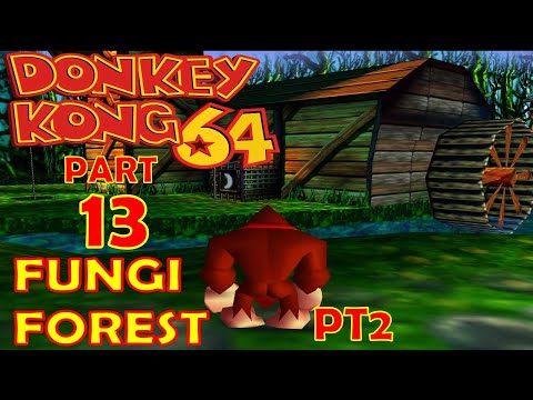 Donkey Kong 64 HD 101% Walkthrough Pt 13 Fungi Forest Pt 2