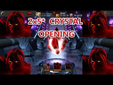 DOUBLE 5 STAR CRYSTAL OPENING (I'M STILL LOOKING FOR VOID )marvel contest of champion