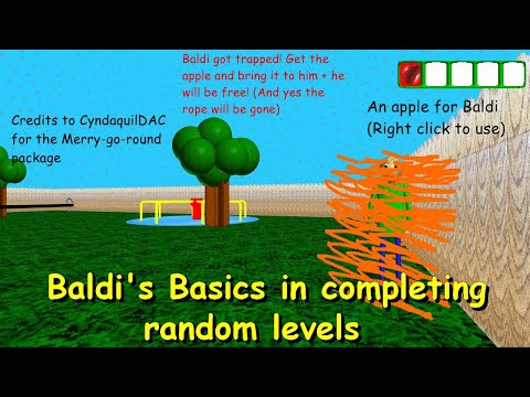 Baldi's Basics in completing random levels - Baldi's Basics Fangame
