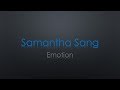Samantha Sang Emotion Lyrics