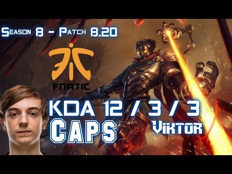 FNC Caps VIKTOR vs GANGPLANK Top - Patch 8.20 KR Ranked