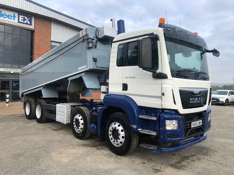 MAN TGS 32.400 *EURO 6* 8X4 ALUMINIUM INSULATED TIPPER 2015 - NV64 GWN