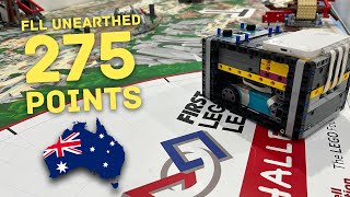 FLL Unearthed 275 Points. Early Season Strategy (Team CA Phoenix Tech)
