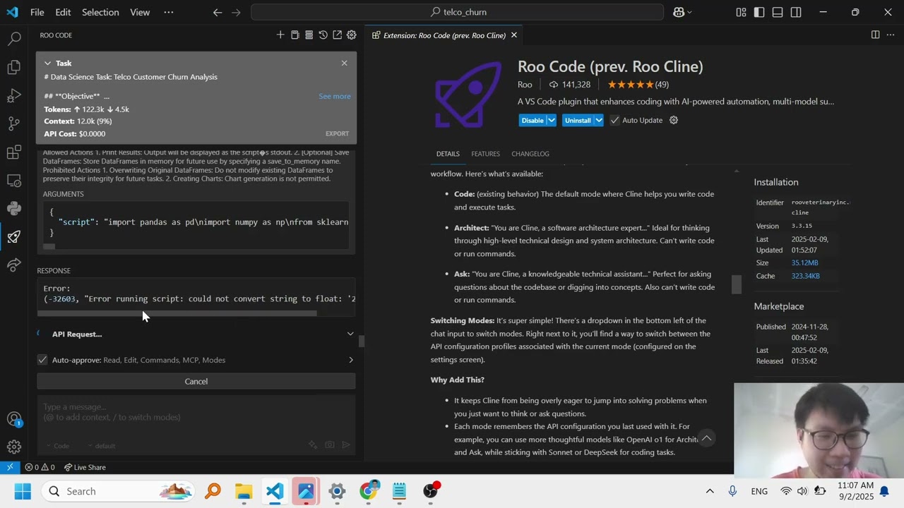 Demo - Automating a Data Science Project with RooCode and GitHub Copilot