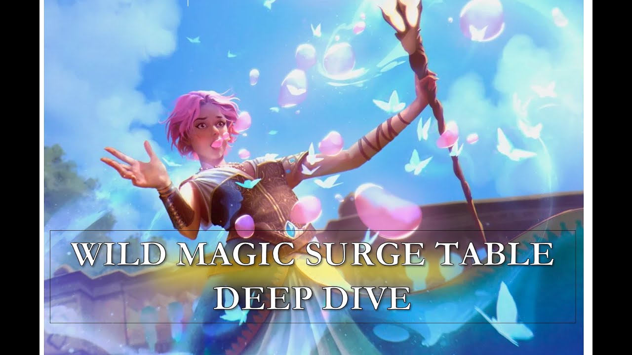 2024 D&D Wild Magic Surge Table / Deep Dive