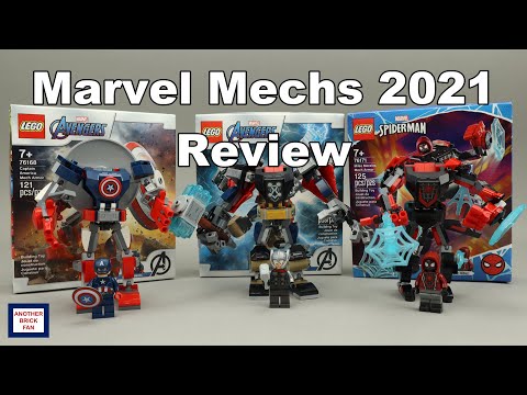 LEGO 2021 Marvel Mechs sets 76168,76169 and 76171