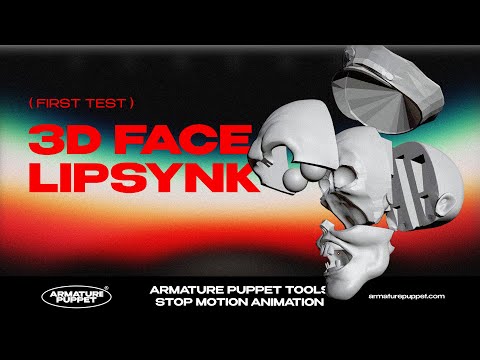 3D Print  Lip sync Face - Stop Motion Animation