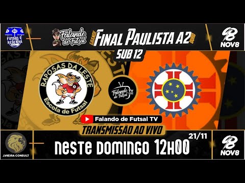 RAPOSAS DA LESTE X CTC VILA EMA - SUB 12 (PAULISTÃO 2021 A2) - FALANDO DE FUTSAL