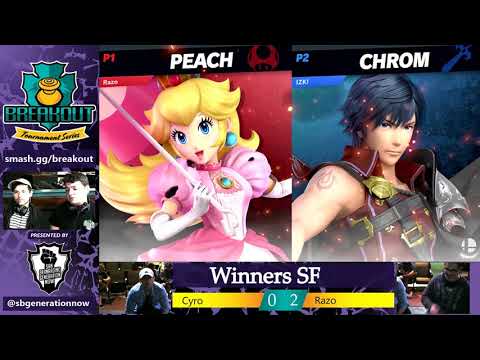 BREAKOUT Spring 2019 SSBU [Top 8 WSF] Razo (peach) vs Cyro (roy)