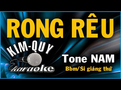 RONG RÊU - KARAOKE - Tone NAM ( Bbm/Si giáng thứ )