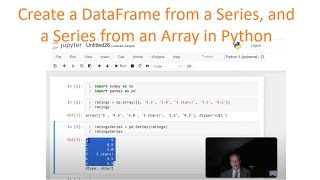 Create a DataFrame from multiple Series and Arrays in Python