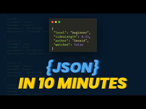 Learn JSON in 10 Minutes [Tutorial For Beginners]