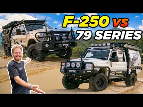 $250,000 Landcruiser vs. F-250 Build-off! Ultimate touring 4WDs tested back to back!