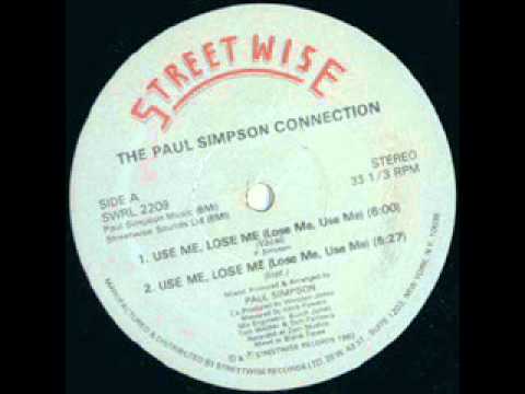 Paul Simpson Connection - Use Me,Lose Me - Instrumental 1983