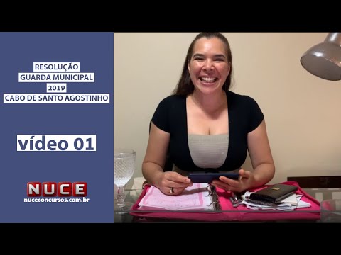 Prova de Português da Guarda do Cabo de Santo Agostinho (VÍDEO 01)