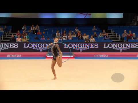 NAZARENKOVA Elizaveta (UZB) – 2015 Rhythmic Worlds, Stuttgart (GER), Qualifications Hoop