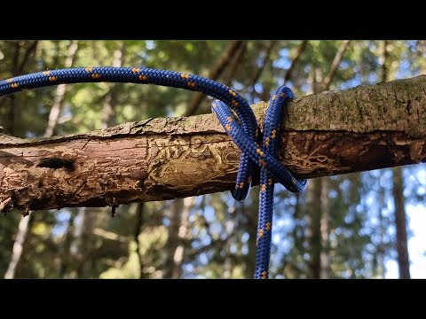 Der Mastwurf | Bushcraft Knoten | gelegt und gesteckt