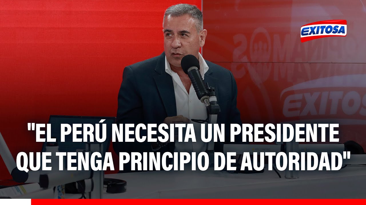 🔴🔵 Wolfgang Grozo: "El Perú necesita un presidente que tenga principio de autoridad"