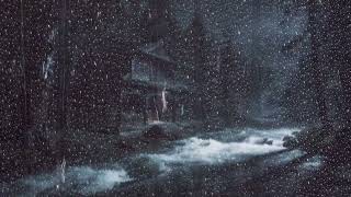 Rain Sounds for Sleeping - DARK SCREEN - Sleep FAST with Heavy Rain