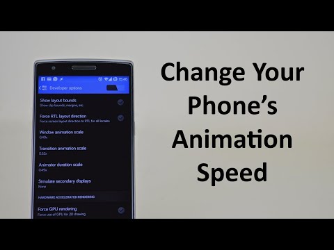 How To Change Your Android Phone's Animation Speed