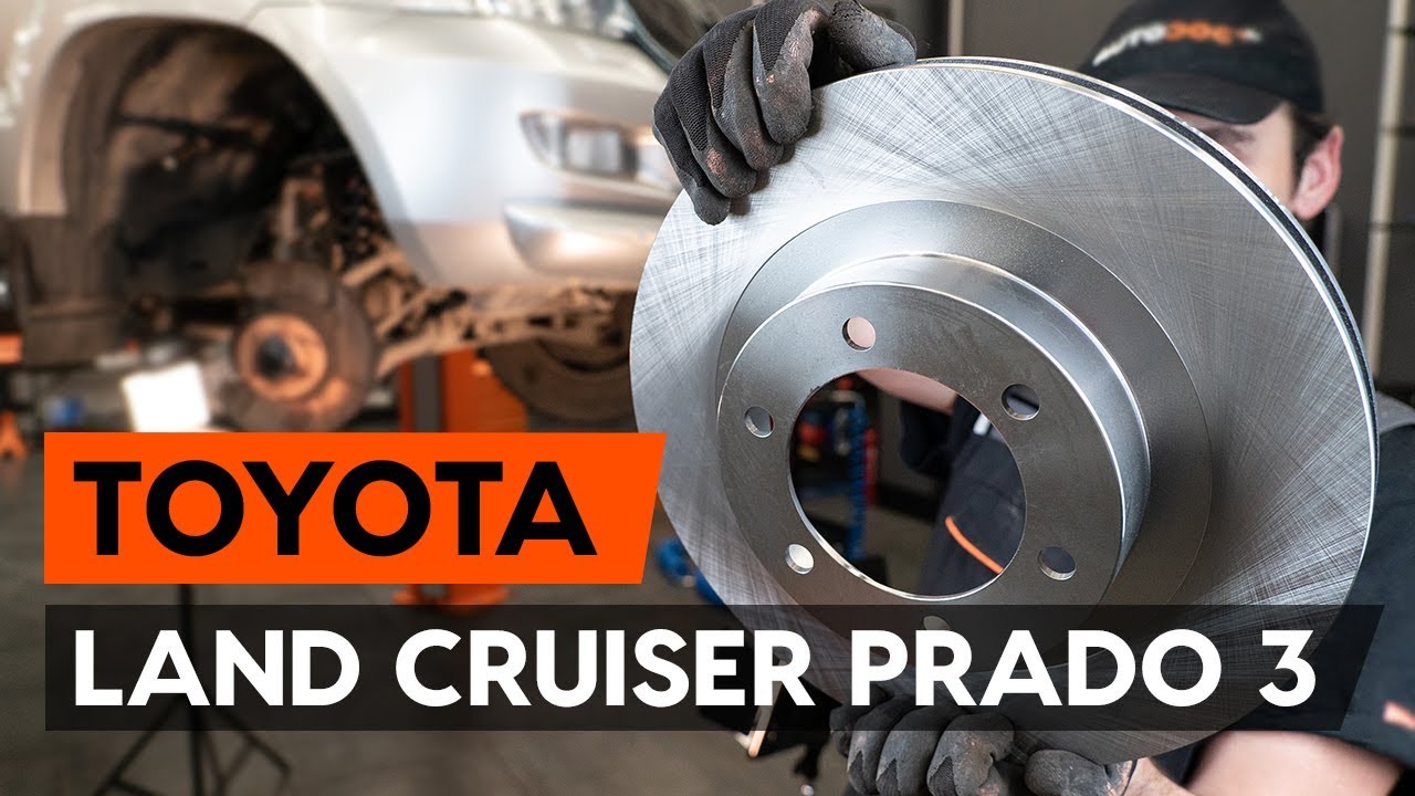 Byta bromsskivor fram på Toyota Prado J120 – utbytesguide