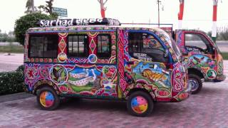 preview picture of video 'Colorful Indian buses'