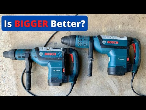 Bosch RH850VC vs RH1255VC. Which Cores a 5-Inch Hole Faster?