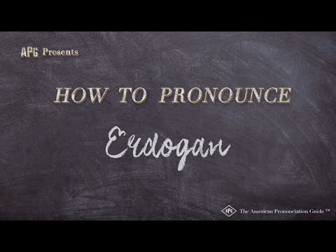How to Pronounce Erdogan  |  Erdogan Pronunciation