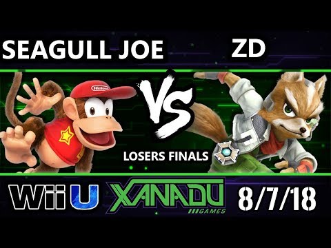 S@X 262 Smash 4 - Seagull Joe (Diddy Kong) Vs. ZD (Fox) Wii U Losers Finals