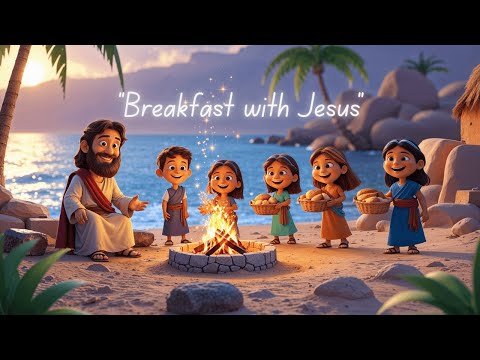 BREAKFAST WITH JESUS | Bible Story for Kids | John 21:12–13 🐟