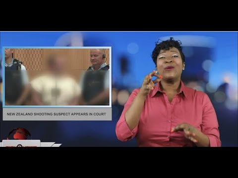 New Zealand shooting suspect appears in court (ASL- 3.16.19)