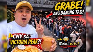GRABE ANG DAMING TAO! Peak Tram on Chinese New Year | Victoria Peak Hong Kong Travel Vlog