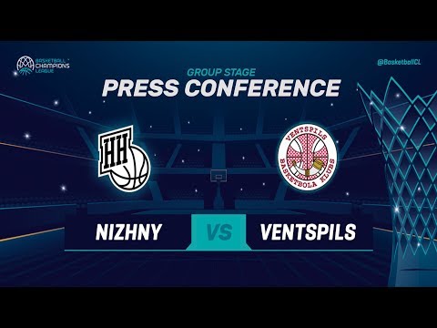 Nizhny Novgorod v Ventspils - Press Conference - Basketball Champions League 2018-19