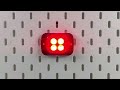 LED predátor 12V / 24V - 4x 3W LED červený ECE R65 (76x52x15mm) - Video Youtube