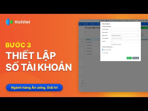 Thiết lập số tài khoản