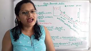 Problem on flow through series pipes/ compound pipes