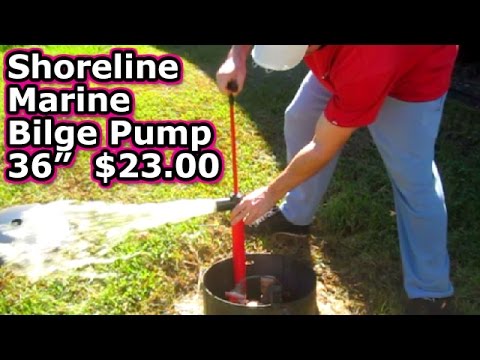 Shoreline Marine Bilge Pump 36" Unboxing & Review on Amazon water hand manual seasense