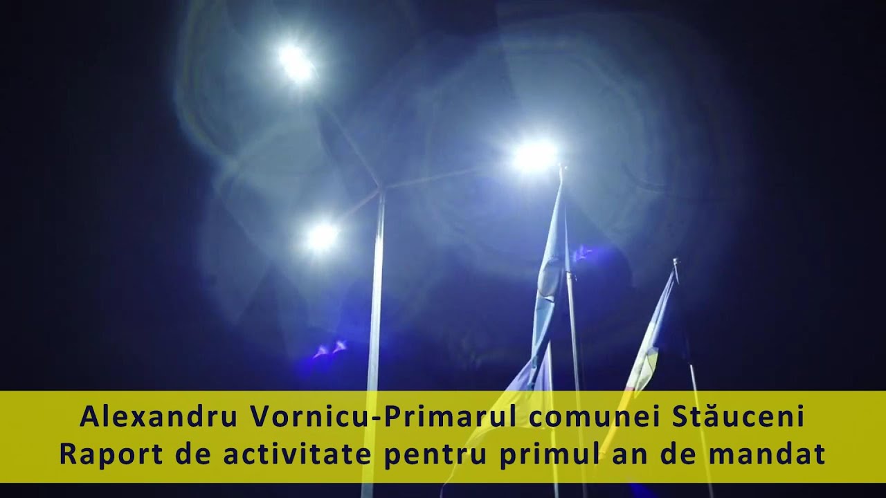 Raportul de activitate pentru primul an de mandat al Primarului comunei Stăuceni Alexandru Vornicu