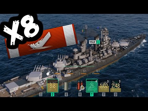 Hard carry in ITA Battleship Sicilia // lucky salvos on dds and more