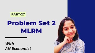 27. Problem Set 2 (Multiple Linear Regression Model) | Q&A Solved | AN Economist