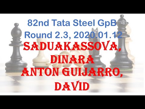 Saduakassova, Dinara - Anton Guijarro, David, 82nd Tata Steel GpB, Round 2.3