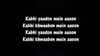 Kabhi Yaadon Mein aaoon lyrics | Arijit Singh - YouTube