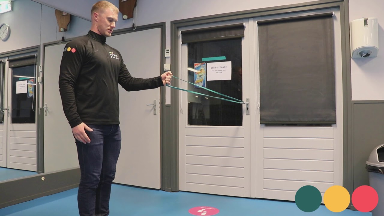 Video thumbnail: Endorotatie schouder (dynaband) — instructievideo